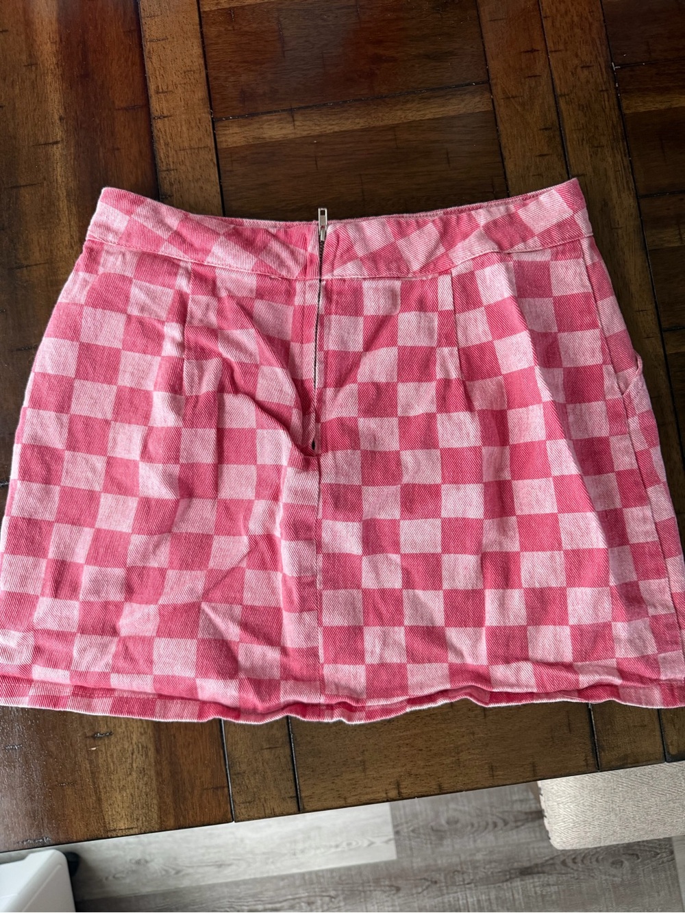 Pink Checkered Mini Skirt - Le Lis - Picture 3 of 4